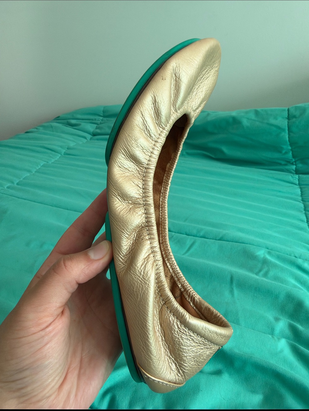 GUC Metallic Champagne Tieks (EXCLUSIVE 2016 Black Friday release), size 9 - Picture 3 of 14